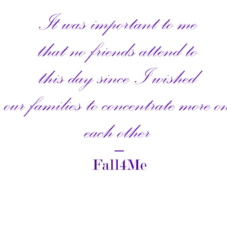 Fall4Me wedding rule family