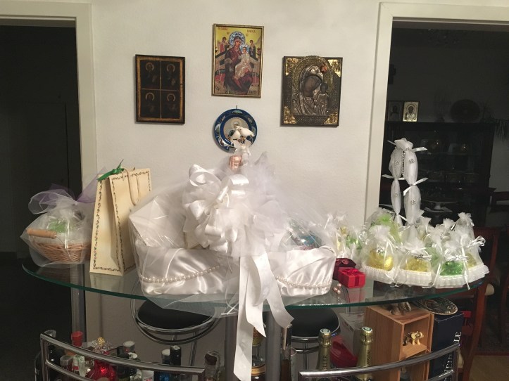 The gift hampers are ready for the wedding