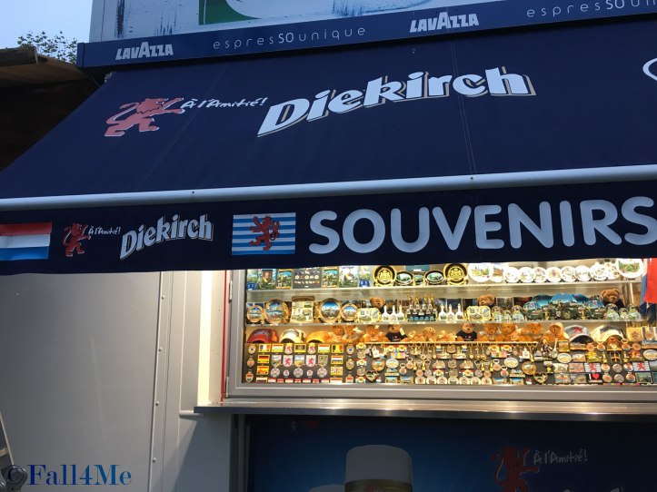 Souvenir stand in Luxembourg city