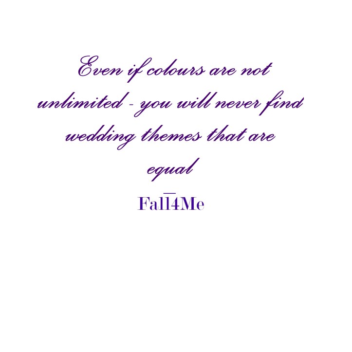 Fall4Me wedding rule about themes