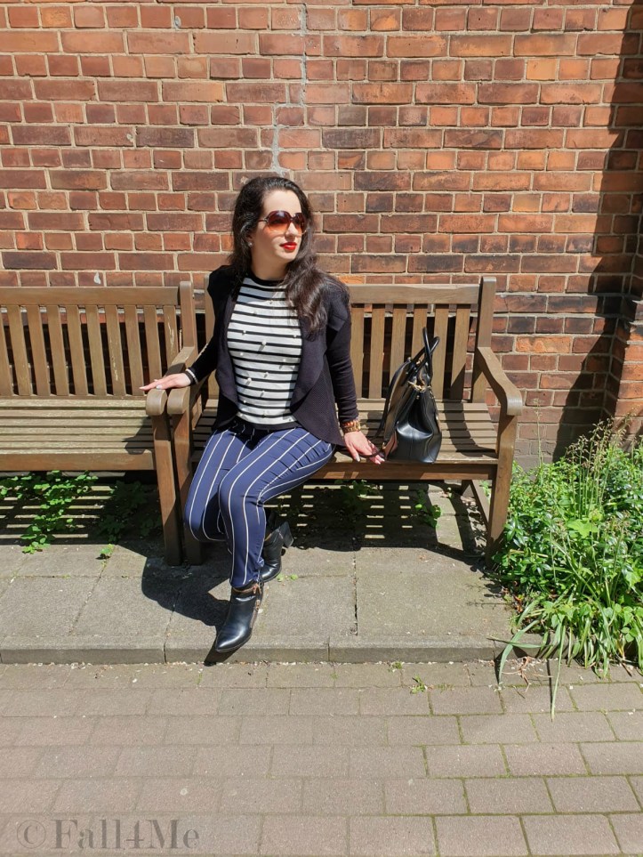 Stripes classy styled for a city chic