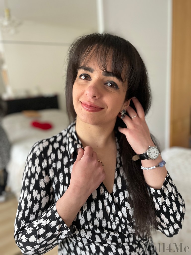 A dress that unites two trends in one combined in black and white.