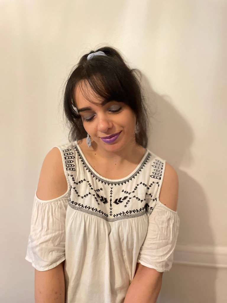 Black and white combined with pastels.