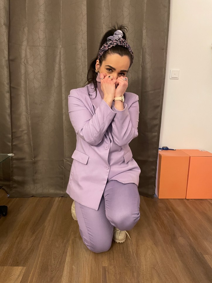 A chic tone in tone 9-to-5 look.