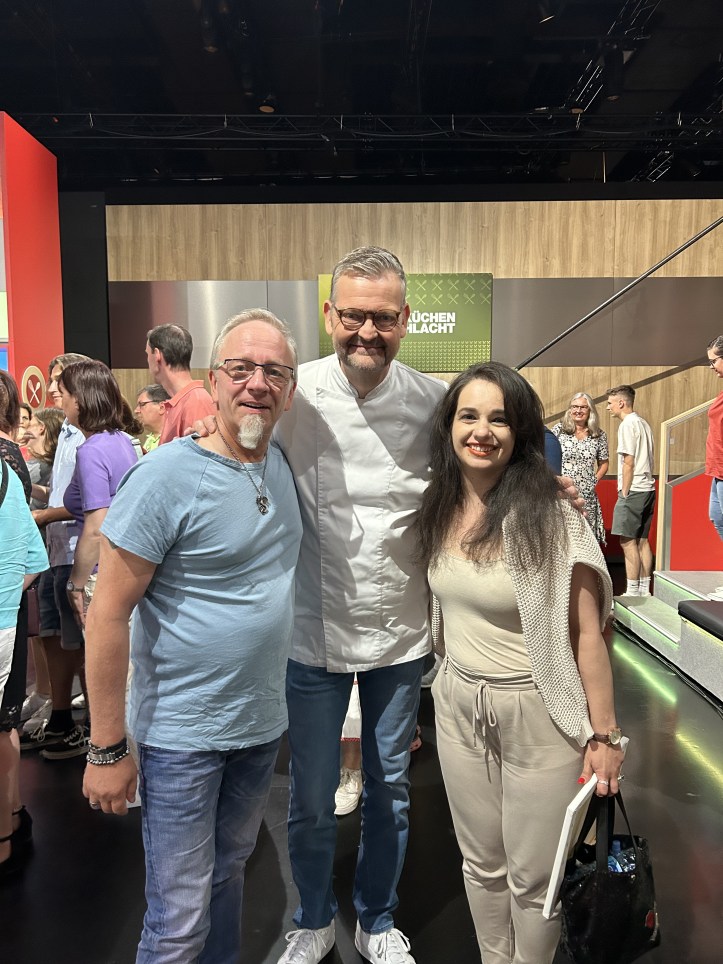 With Thomas Martin backstage at "Die Küchenschlacht"