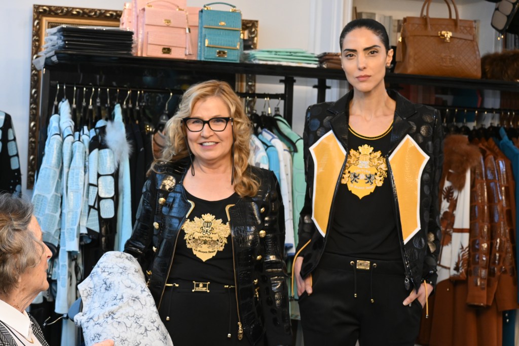 Designerin Liz Malraux mit Star-Model Zoe